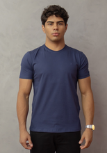 Carregar imagem no visualizador da galeria, CAMISETA GOLA REDONDA MARINHO