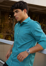 Carregar imagem no visualizador da galeria, CAMISA SLIM FIT XADREZ FIO 60 M/L