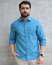 Carregar imagem no visualizador da galeria, CAMISA SLIM FIT ALG/LINHO M/L