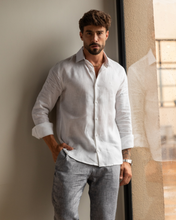 Carregar imagem no visualizador da galeria, CAMISA SLIM FIT LINHO M/L