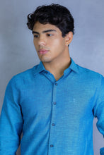 Carregar imagem no visualizador da galeria, CAMISA SLIM FIT ALGODÃO COM LINHO M/L