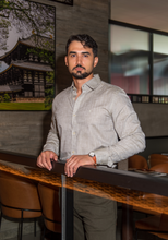 Carregar imagem no visualizador da galeria, CAMISA SLIM BIARRITZ FIO 60 M/L VERDE