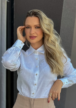 Carregar imagem no visualizador da galeria, CAMISETE FEMININO ESTAMPADO LINHO NATURAL