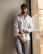 Carregar imagem no visualizador da galeria, CAMISA SLIM FIT LINHO M/L