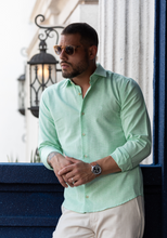 Carregar imagem no visualizador da galeria, CAMISA SLIM ALGODÃO LINHO M/L