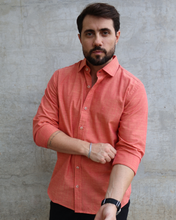 Carregar imagem no visualizador da galeria, CAMISA SLIM FIO 60 SLUB M/L