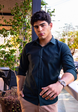 Carregar imagem no visualizador da galeria, CAMISA SLIM ALGODÃO EGÍPCIO MAQUINETADA BRIEL