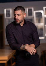 Carregar imagem no visualizador da galeria, CAMISA SLIM ALGODÃO EGÍPCIO MAQUINETADA BRIEL