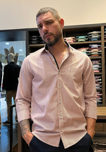 Carregar imagem no visualizador da galeria, CAMISA TRAD. LIST FIO 60 M/L BUTTON DOWN