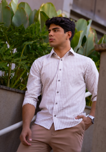 Carregar imagem no visualizador da galeria, CAMISA SLIM XADREZ XANTE FIO 80 M/L