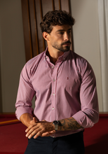 Carregar imagem no visualizador da galeria, CAMISA SLIM VICHY FIO 60 M/L