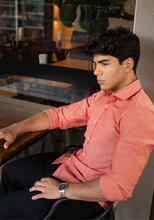 Carregar imagem no visualizador da galeria, CAMISA SLIM FIO 60 SLUB M/L