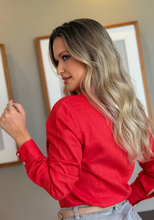 Carregar imagem no visualizador da galeria, CAMISETE FEMININO VISCOLINHO VERMELHO