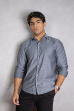 Carregar imagem no visualizador da galeria, CAMISA SLIM ALGODÃO EGÍPCIO MAQUINETADA BRIEL M/L