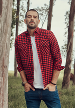Carregar imagem no visualizador da galeria, CAMISA SLIM FLANELA XADREZ M/L