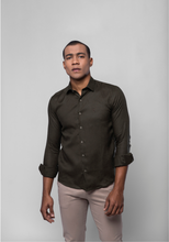 Carregar imagem no visualizador da galeria, CAMISA SLIM FIT LINHO M/L