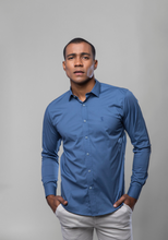 Carregar imagem no visualizador da galeria, CAMISA SLIM FIT LISA TRIC. MILANO M/L