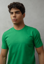 Carregar imagem no visualizador da galeria, CAMISETA GOLA REDONDA VERDE BANDEIRA

