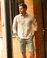 CAMISA SLIM LISA LIDEL FIO 80 M/L