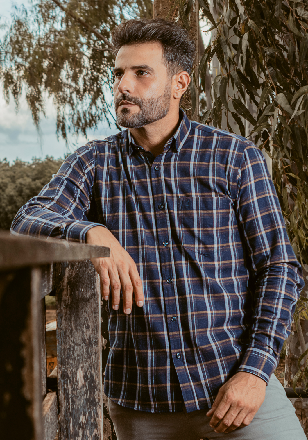 CAMISA TRAD. XADREZ FLANELA M/L