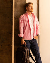 Carregar imagem no visualizador da galeria, CAMISA SLIM XADREZ FIO 80 LIARA M/L ROSA
