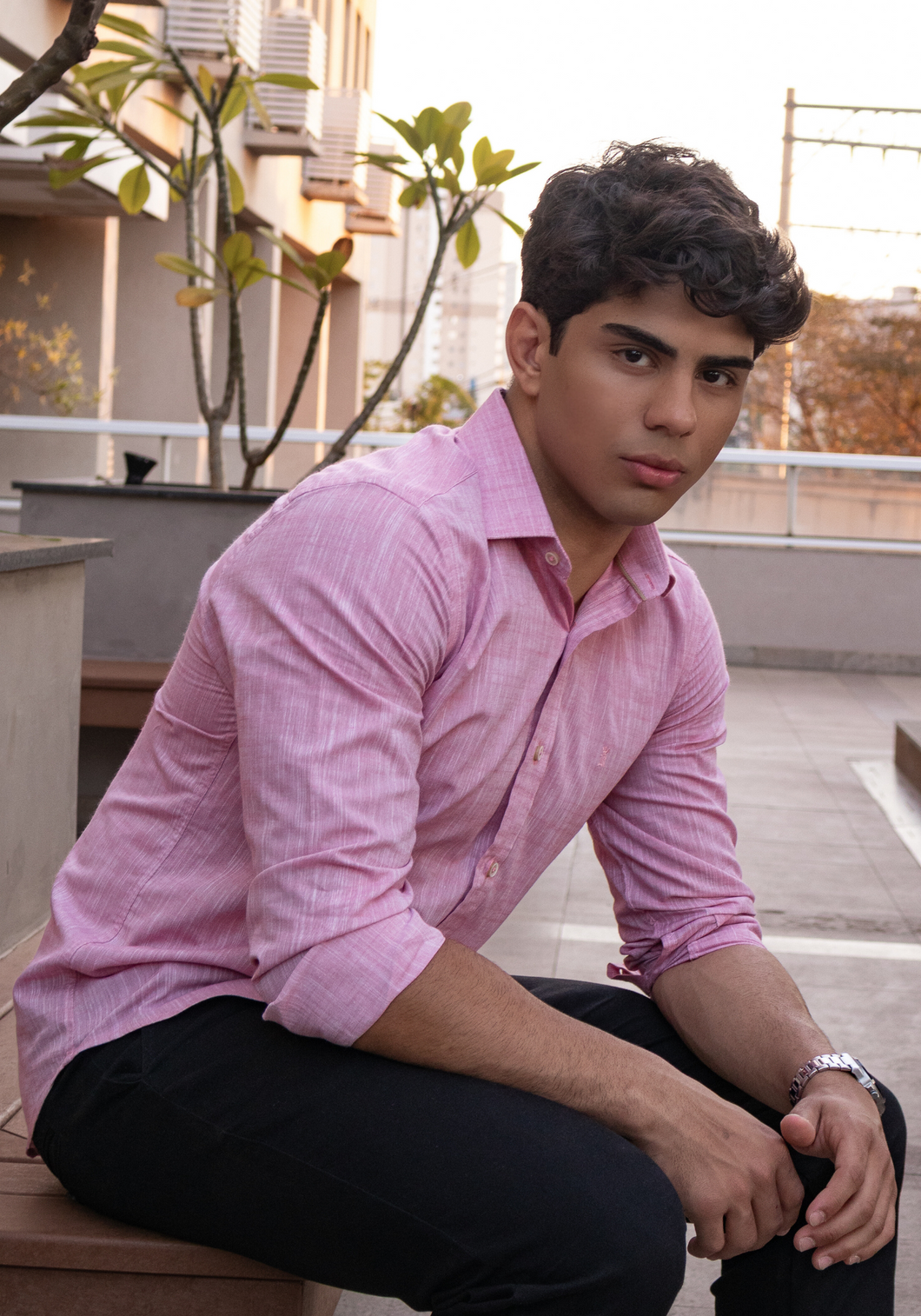 CAMISA SLIM BIARRITZ FIO 60 M/L