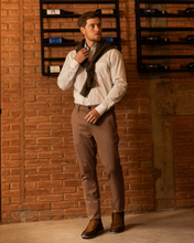 Carregar imagem no visualizador da galeria, CAMISA TRAD. XADREZ FIO 80 LIARA M/L BRANCA
