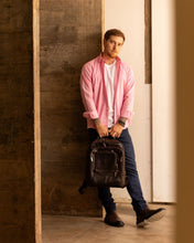 Carregar imagem no visualizador da galeria, CAMISA SLIM XADREZ FIO 80 LIARA M/L ROSA
