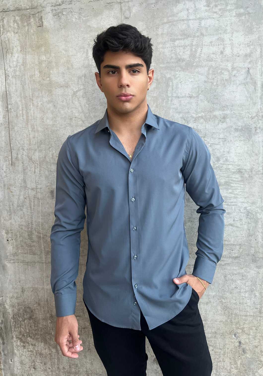 CAMISA SLIM TECNO M/L