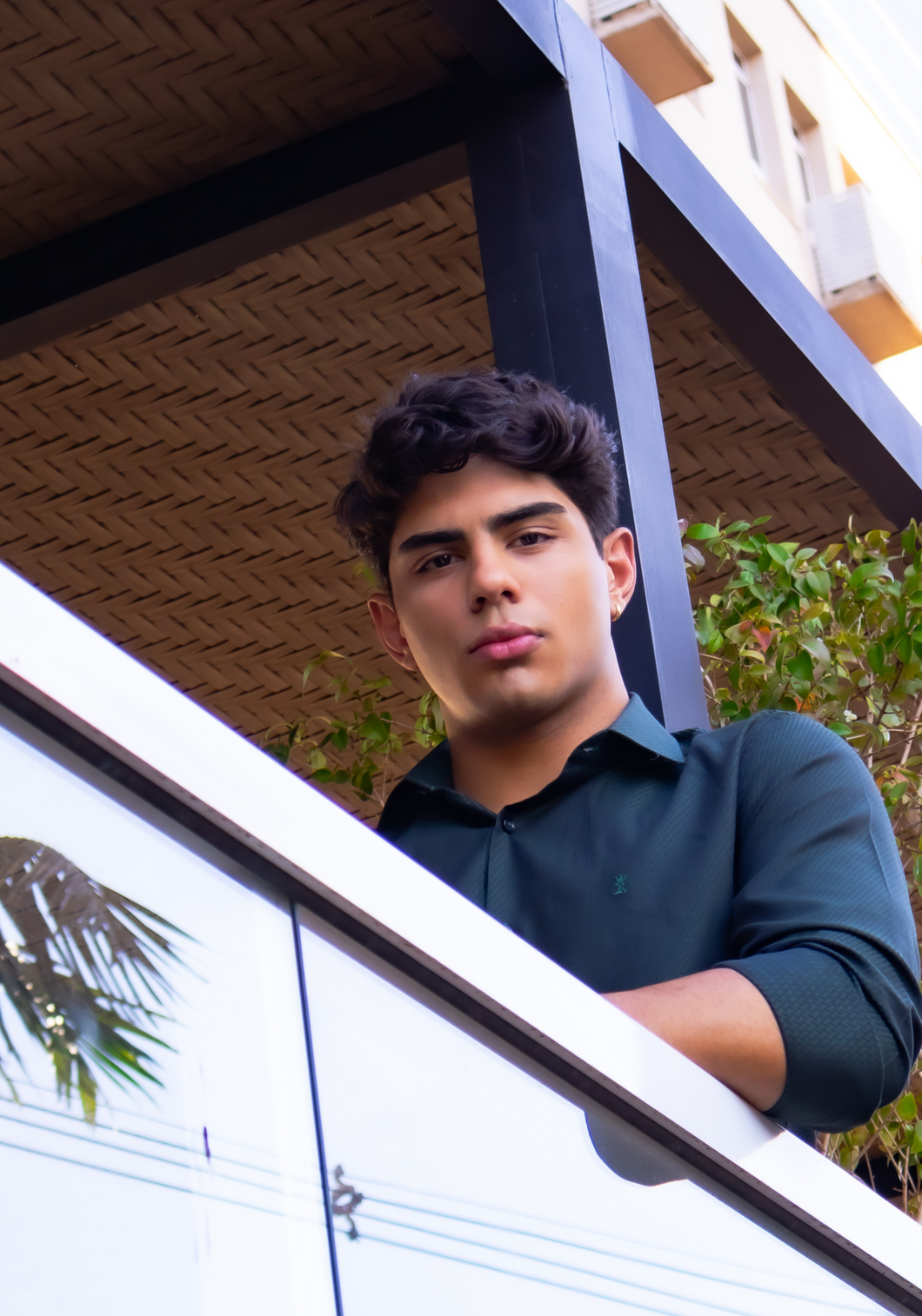 CAMISA SLIM ALGODÃO EGÍPCIO MAQUINETADA BRIEL