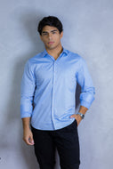 CAMISA SLIM ALGODÃO EGÍPCIO MAQUINETADO BRIEL M/L