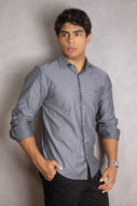 CAMISA SLIM ALGODÃO EGÍPCIO MAQUINETADA BRIEL M/L