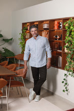 Carregar imagem no visualizador da galeria, CAMISA SLIM BIARRITIZ LIST. FIO 60 M/L
