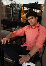 Carregar imagem no visualizador da galeria, CAMISA SLIM FIO 60 SLUB M/L
